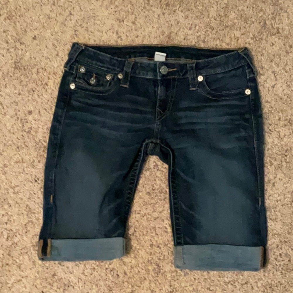 Long jean shorts